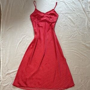 Red Polka Dot Women's Dress